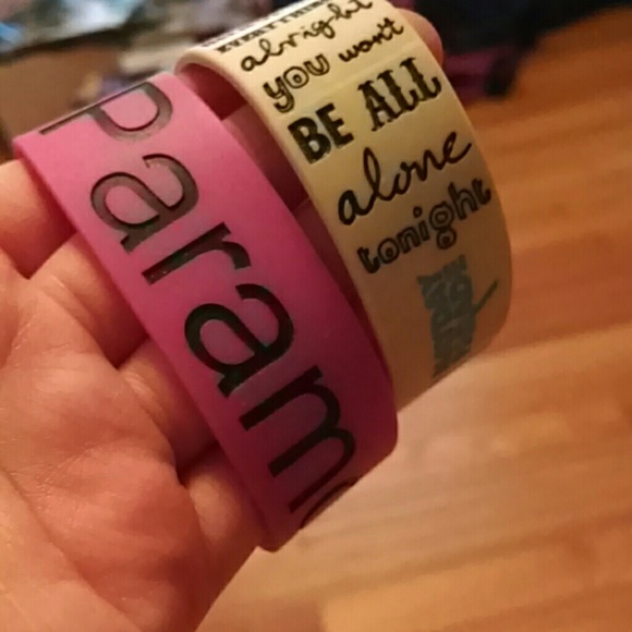 Paramore and Mayday Parade bracelets