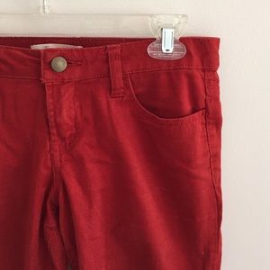 F21 Red Skinny Pants
