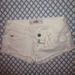 Hollister White Jean Shorts sz 0