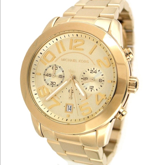 Michael Kors Jewelry - MICHAEL KORS GOLD STAINLESS STEEL WATCH MK5726