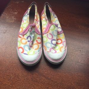 Colored C's coach shoes