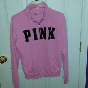 PINK quarter zip sweatshirt