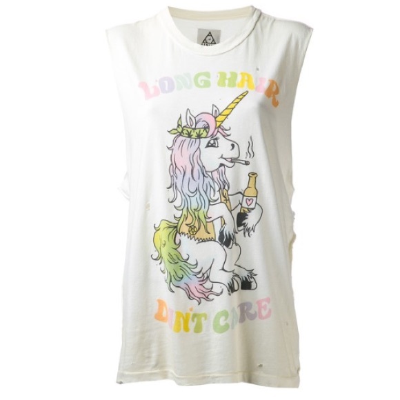 Unif Tops Nwt Long Hair Dont Care Tank Poshmark