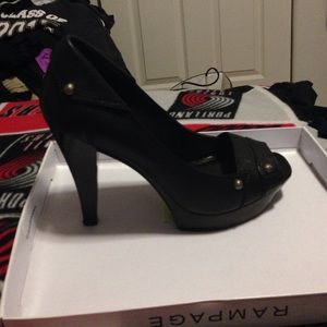 Smokey black high heels