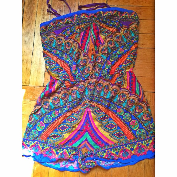 Multi color romper