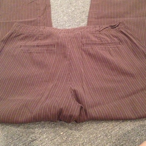 First Issue brown pinstripe pants - Picture 4 of 4