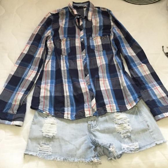 Zara studded shirt Large