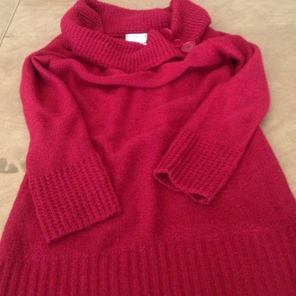 Red sweater/sweater dress