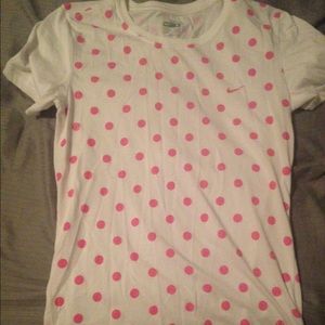 NIKE pink polka-doted shirt. LIKE NEW