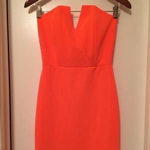 Bright Lulu's Orange Bodycon Dress Size Sm