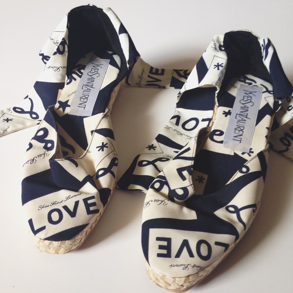 •sold -  YSL • 'love' ribbon espadrilles - Picture 2 of 4