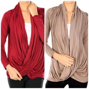 New Burgundy Criss Cross Top