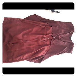 Alexander Wang burgundy woven dress