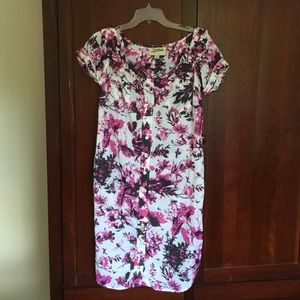 Jean Paul Gaultier button front printed dress