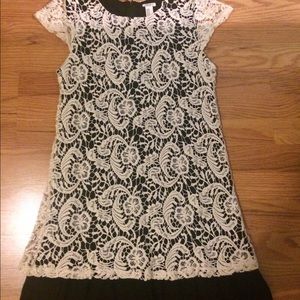 Forever 21 lace dress with black underlay