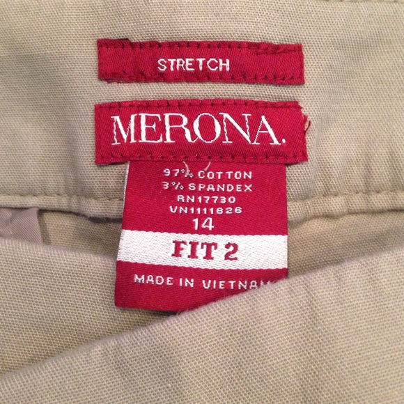 Merona stretch Fit 2 khakis - Picture 2 of 4