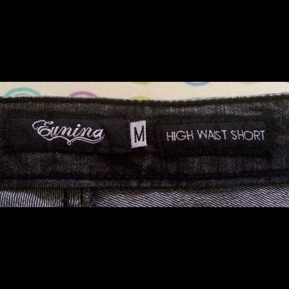 High-waist denim short, worn less than 3 times. - Picture 4 of 4