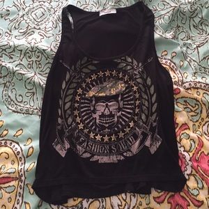Black army style tank
