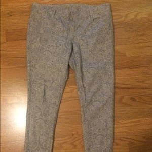 Paisley print skinny jeans