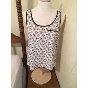 Forever 21 Bicycle Print Pocket Tank