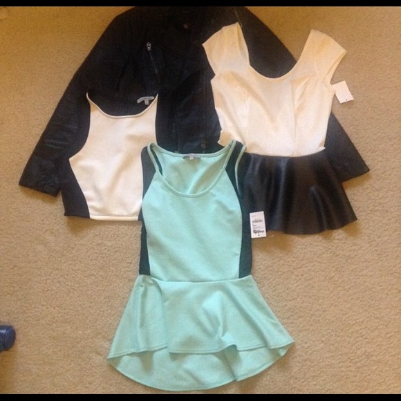 Peplum tops and croptop