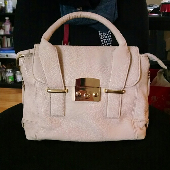 Steve Madden Handbags - ~SOLD~Steve Madden small beige satchel