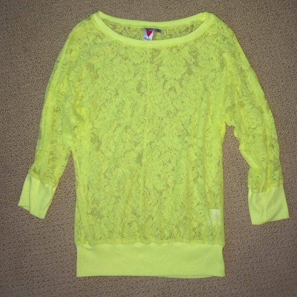BRIGHT  NEON YELLOW/LIME SHIRT