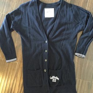 Navy blue Hollister cardigan