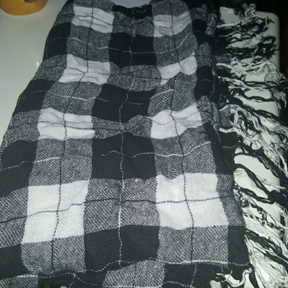 Black, white,grey scarf