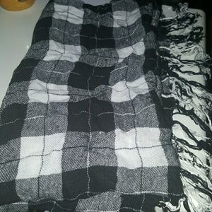 Black, white,grey scarf