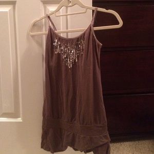 Sparkling tanktop from target. Medium ware.