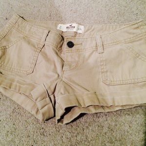 Khaki Hollister Shorts