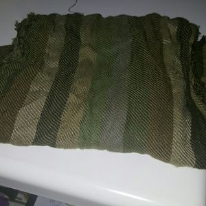 Greens, browns, tans, scarf