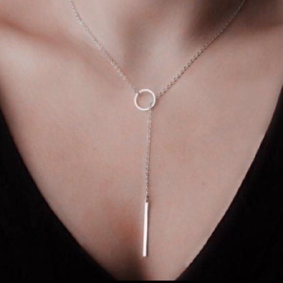 Boutique Jewelry - ️NWT Circle & Bar Necklace - SILVER