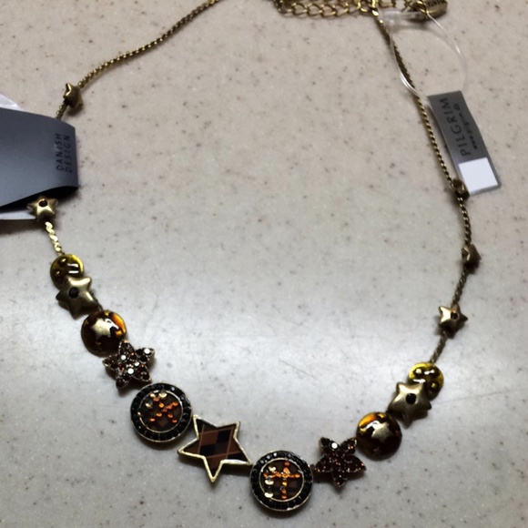 Pilgrim Necklace With Embellished Stars
