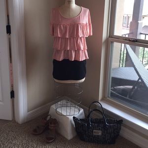 Anthropologie postcard short sleeve top size M 🎀