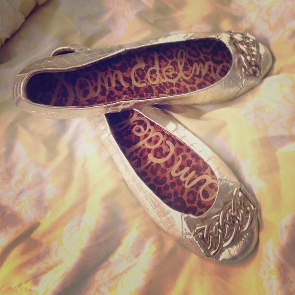 Gold Sam Edelman Flats