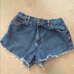 High waisted jean shorts size 8/10