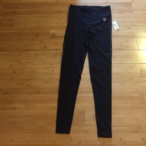 Aeropostale LLD Black Studded Leggings