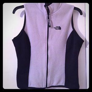The North Face zip up vest.