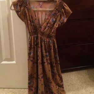 Brown flower dress