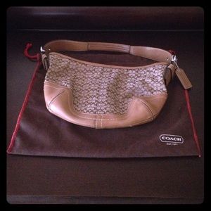 Authentic tan Coach bag