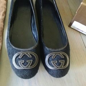 Gucci Pony InterlockingG flats 35.5 but fit a 6/36