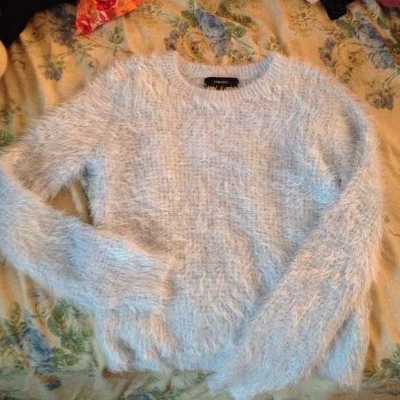 Fuzzy Blue Sweater