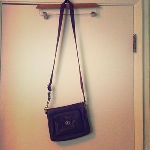 Chocolate Brown Coach Messenger Bag