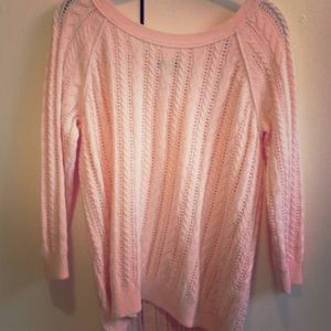 Pink knit sweater!