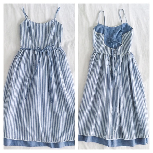 ⛔️BUNDLED⛔️Vintage Reversible Chambray Dress - Picture 3 of 4