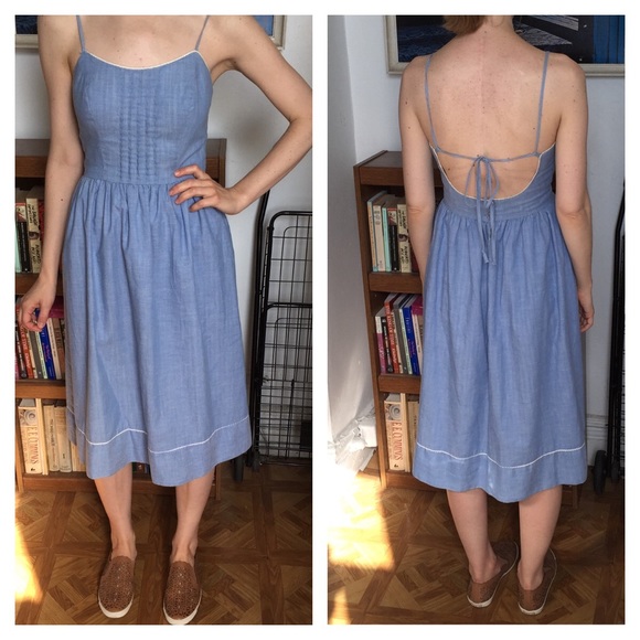 ⛔️BUNDLED⛔️Vintage Reversible Chambray Dress - Picture 4 of 4