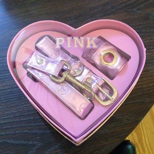 Final sale! NWT VS PINK dog leash/collar gift set