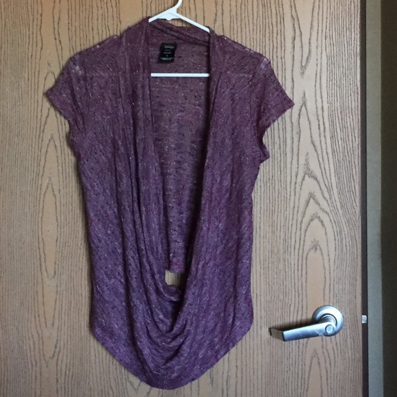 Draped purple top